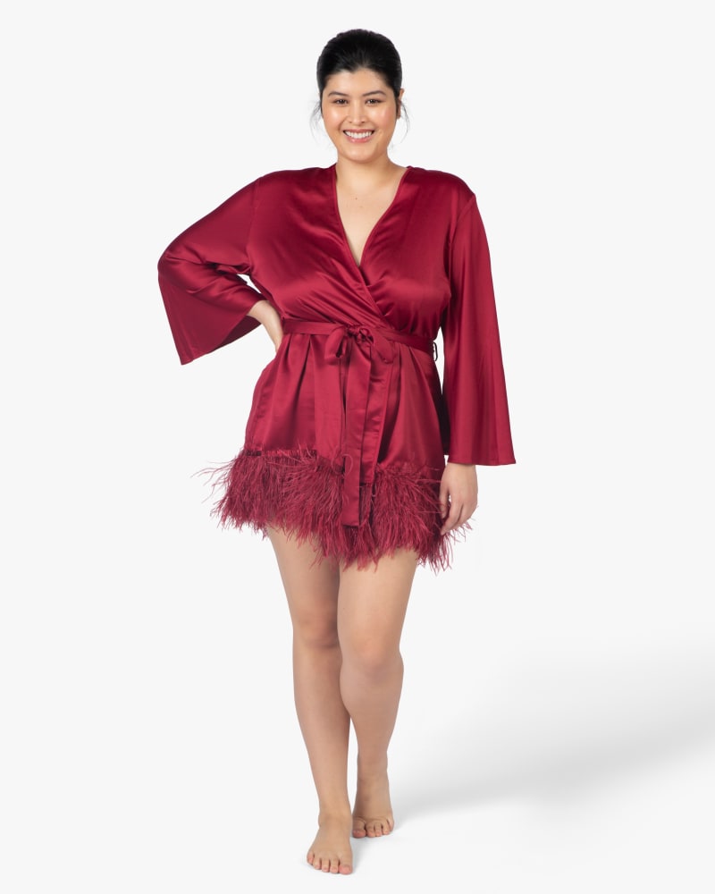 Plus size model wearing Swan Cover-Up by RYA COLLECTION | Dia&Co | dia_product_style_image_id:151276